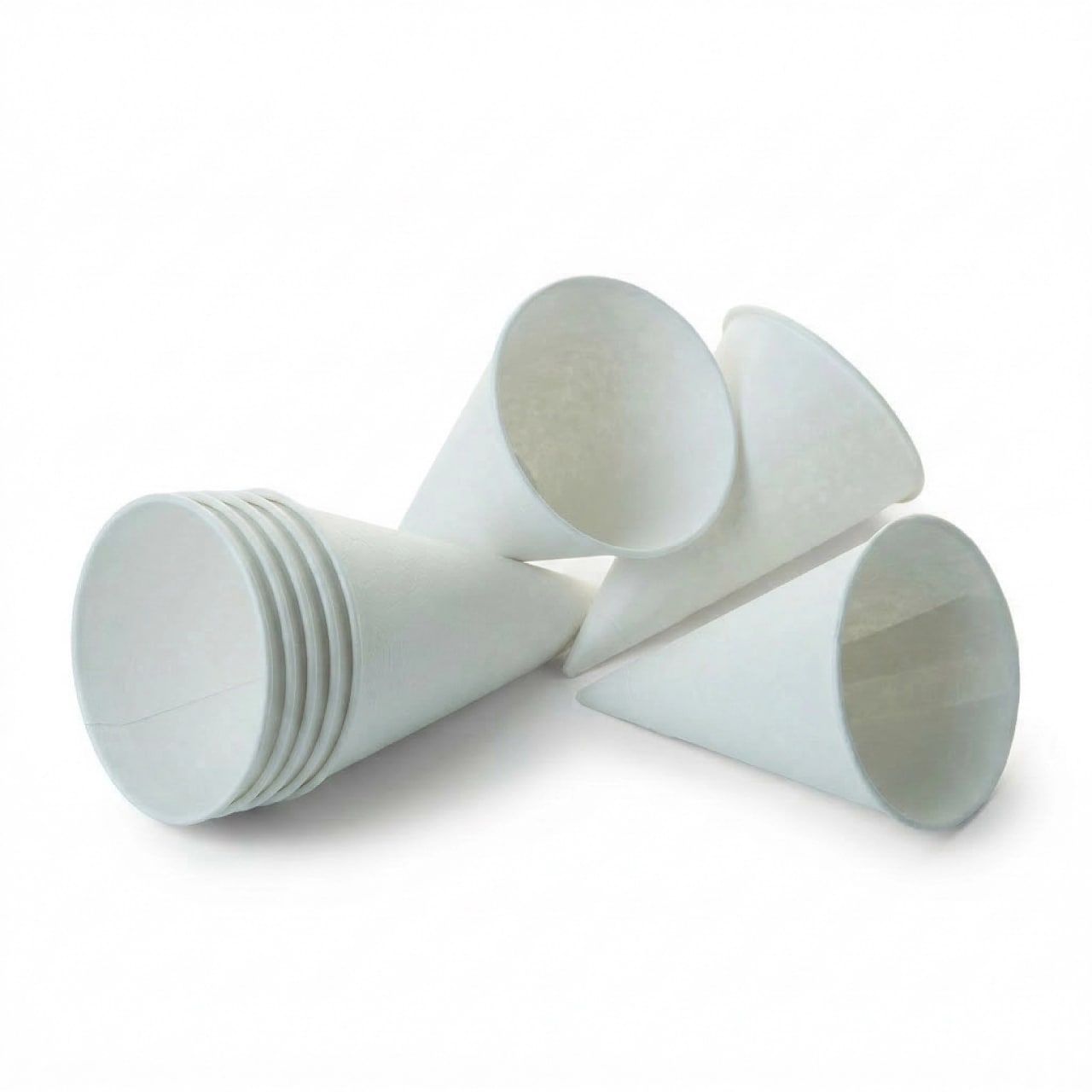 Kegelbecher 0,1l weiß | Spitzbecher für Wasserspender