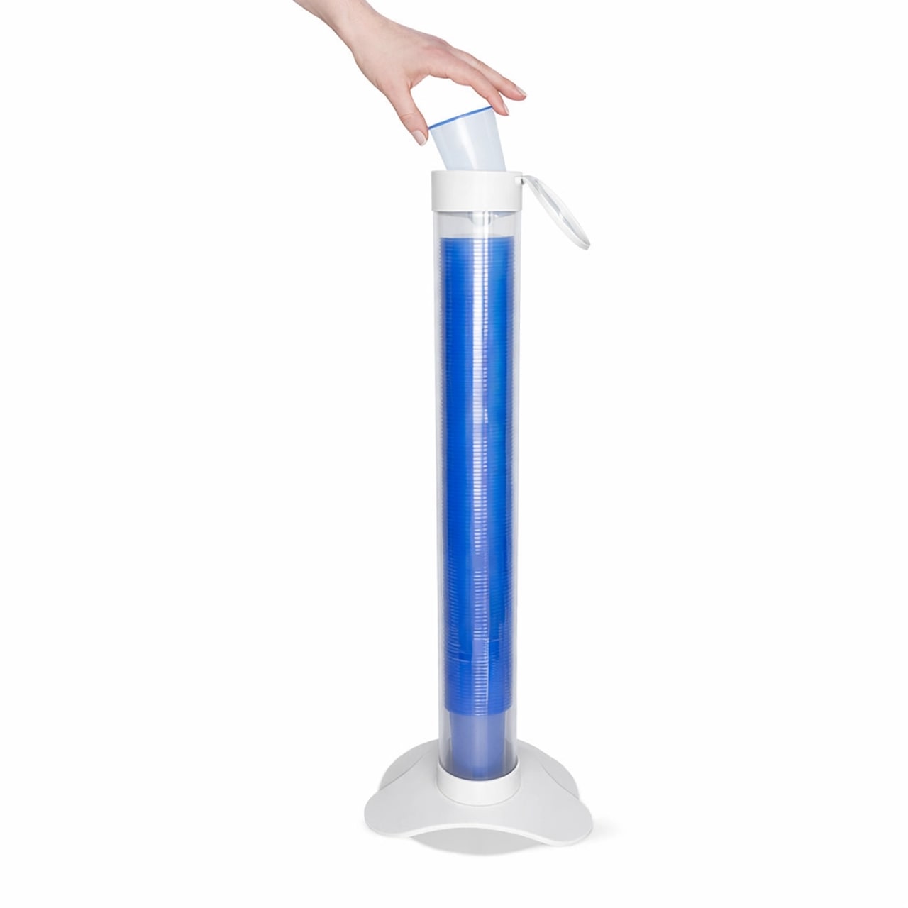 Bechersammler C-100 weiß | Kompakte Abfallröhre für 100 Becher - Bild 4